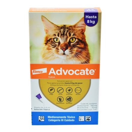 Advocate gatos hasta los 8 kg