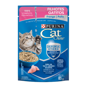 Alimento húmedo cat chow gatitos con pollo x 85 gr