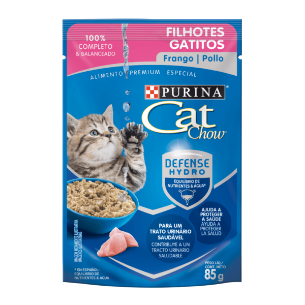 Alimento húmedo cat chow gatitos con pollo x 85 gr