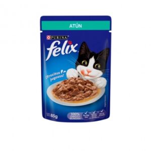 Alimento húmedo felix pouch x 85 gr atún adulto