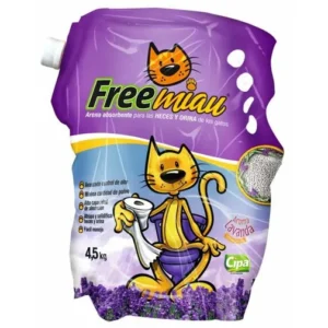 Arena free miau lavanda x 4,5 kg