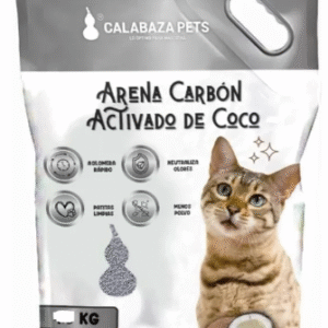 Arena calabaza carbón coco 10 kg