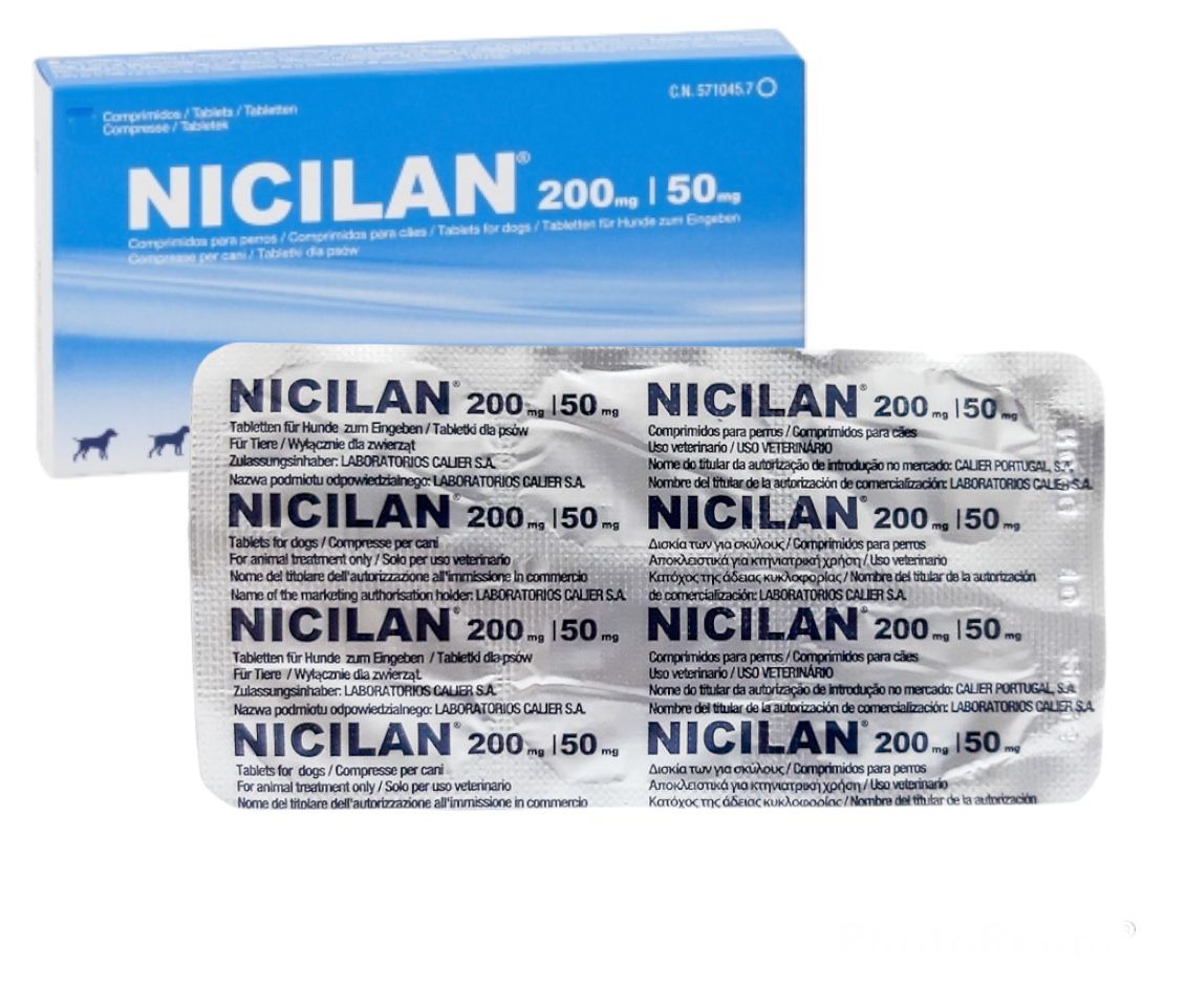 Nicilan x 200 mg / 50 mg perro x und