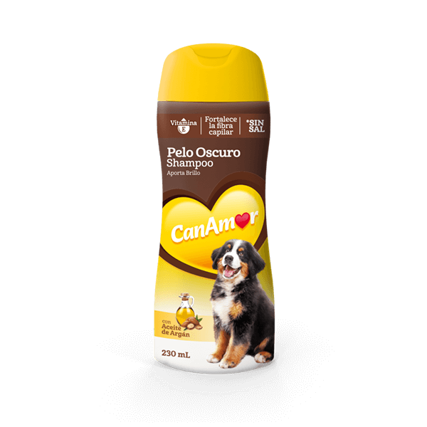 Shampoo con acondicionador pelo oscuro x 250 ml perro y gato