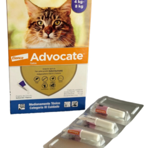 Advocate gatos 0,8 ml x 3 und (4 a 8 kg)