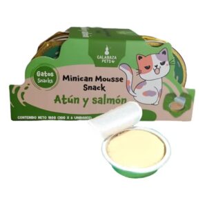 Minican mousse alimento atun, salmon y bacalao lata x30gr