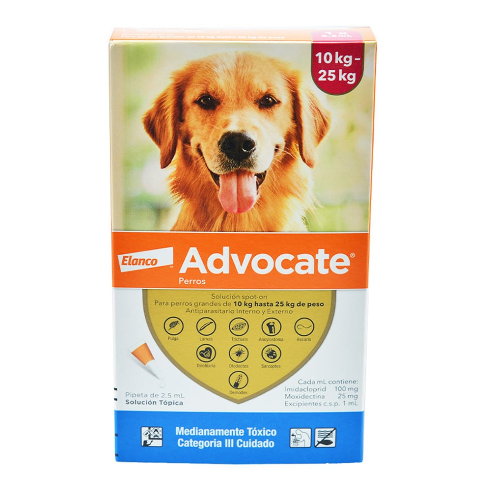 Advocate Perros pipeta 2,5 ml 10-25 kg