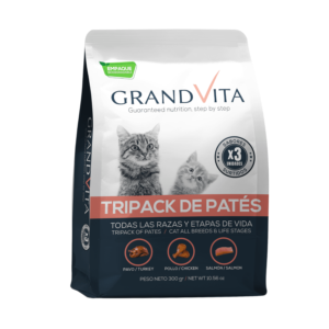 Grand Vita Tripack Surtido de Pates para Gato x 300grs