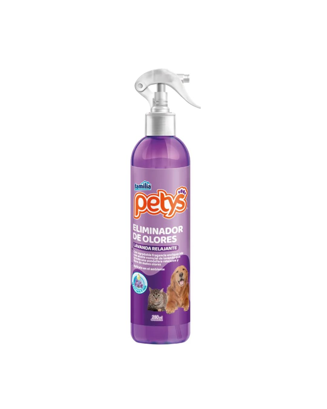 Petys eliminador de olores x 280 ml lavanda