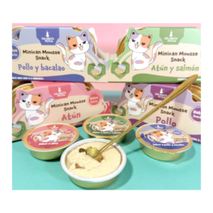 Minican mousse alimento Pollo, Ternera y Codorniz lata x30gr