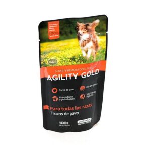 Agility Gold En Trozos de pavo x 100 gr