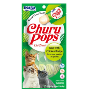 Churu pops tuna with chicken recipe (verde) x 4 und