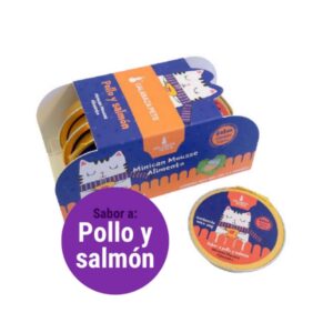 Minican mousse alimento pollo y salmon lata x30gr