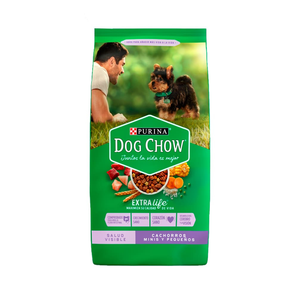 Dog chow perro cachorro minis y pequeños