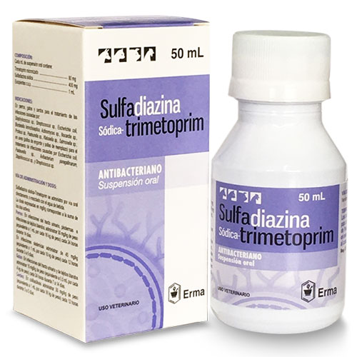 Sulfadiazina sodica trimetoprim 50 ml uso veterinario