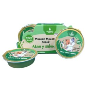 Minican mousse alimento Atún, Salmón y Camarón lata x 30gr