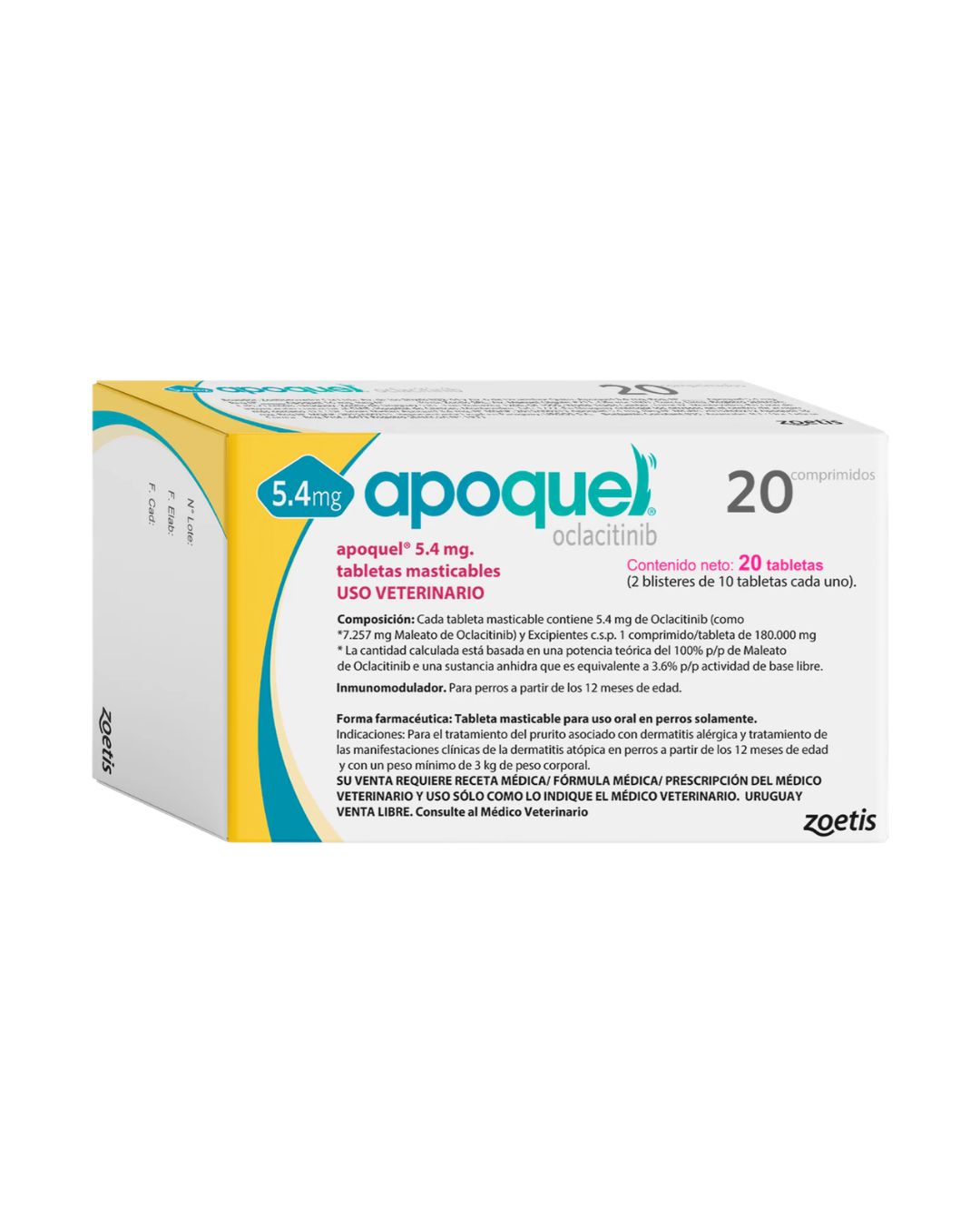 Apoquel 5,4 mg tabletas masticables 20 tab