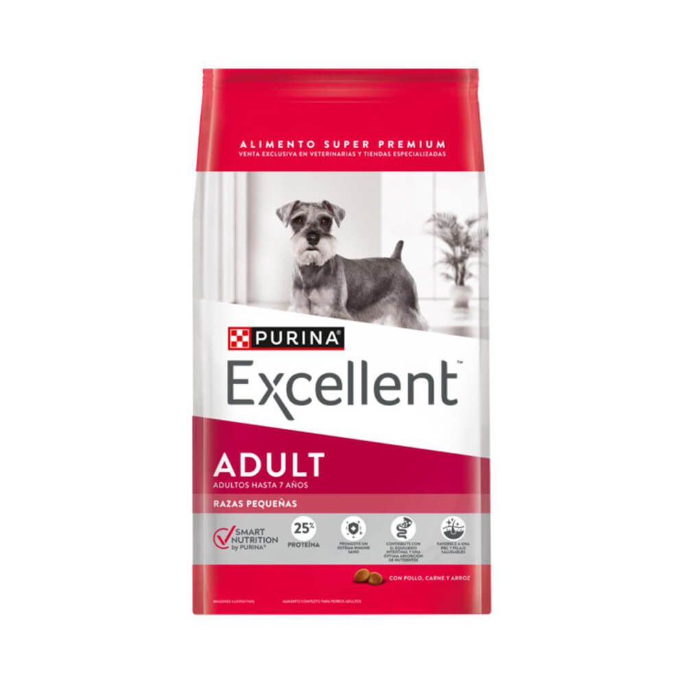 Excellent perro adulto razas pequeñas x 3 kg