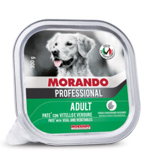 Morando Prof. Dog Pate Chicken Vegetables - Pollo y vegetales Alum* 300gr (Verde)