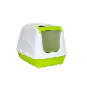Arenera con tapa verde grande