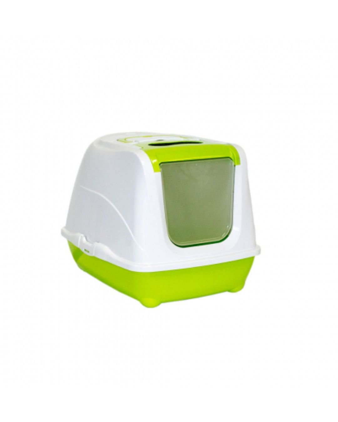 Arenera con tapa verde grande